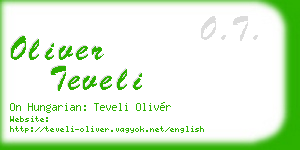 oliver teveli business card