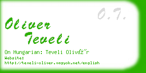 oliver teveli business card